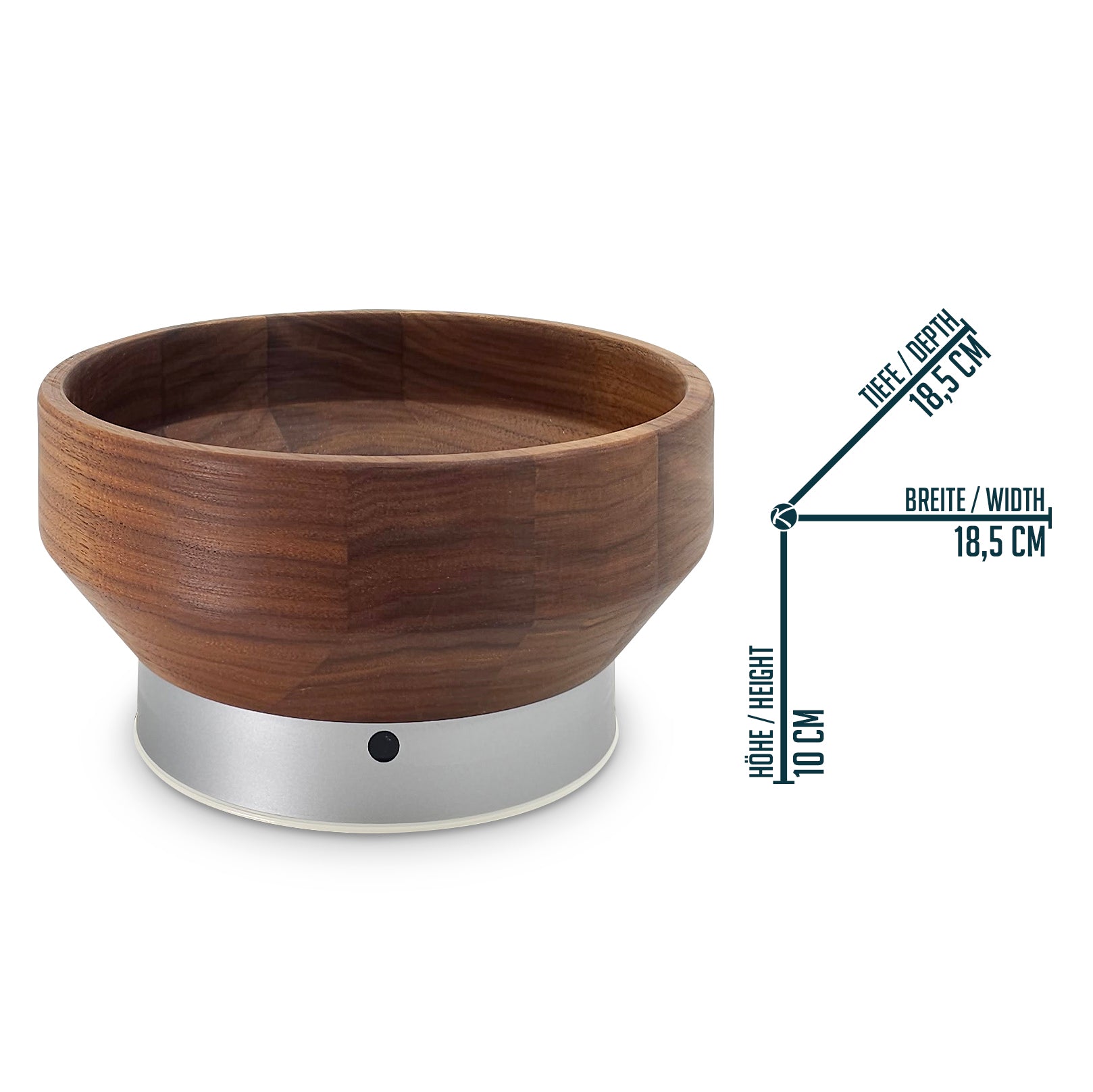 Holztrichter  1000g - Schwarznuss