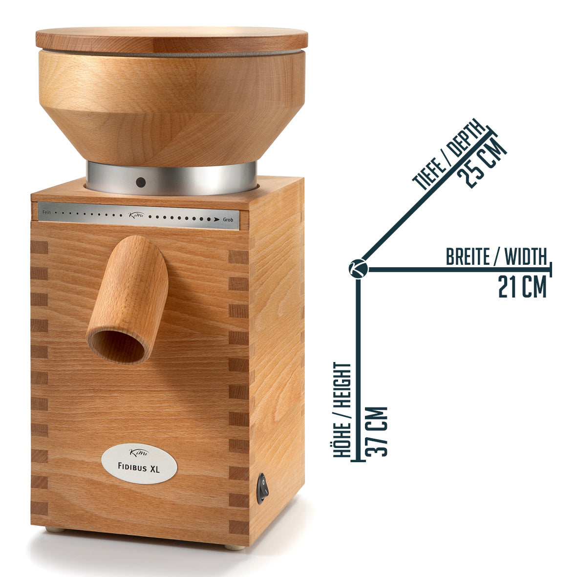 Fidibus XL grain mill – KoMo - Mühlen.Flocker.Mixer