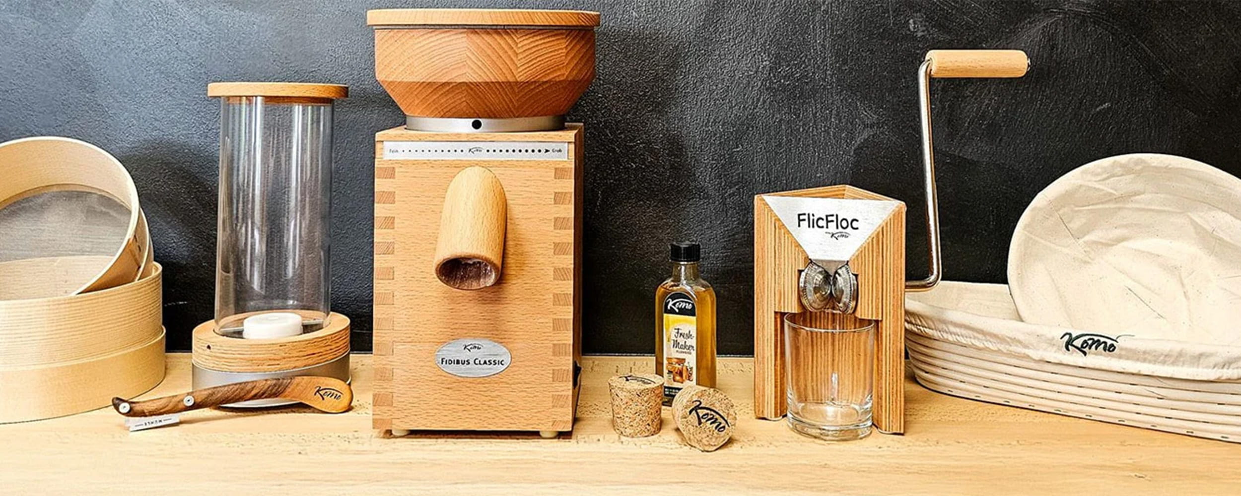 KoMo - Sustainable kitchen appliances - Mills. Flakers. Mixers